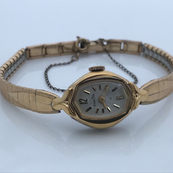 Starlite Accessories - Vintage StarLite Ladies Watch Gold Tone Hand Wind